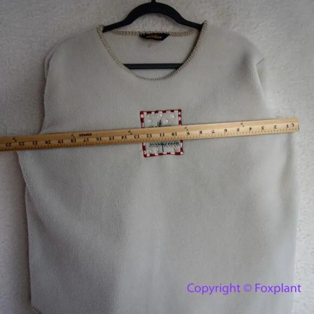 Woolrich fleece sweater Christmas‎ tree , women size 42